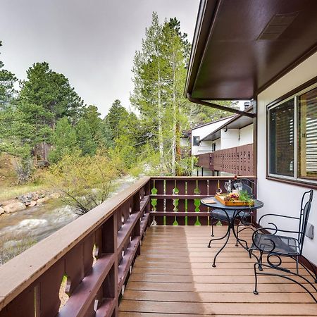 Estes Park Condo Rental Balcony With River Views! Dış mekan fotoğraf