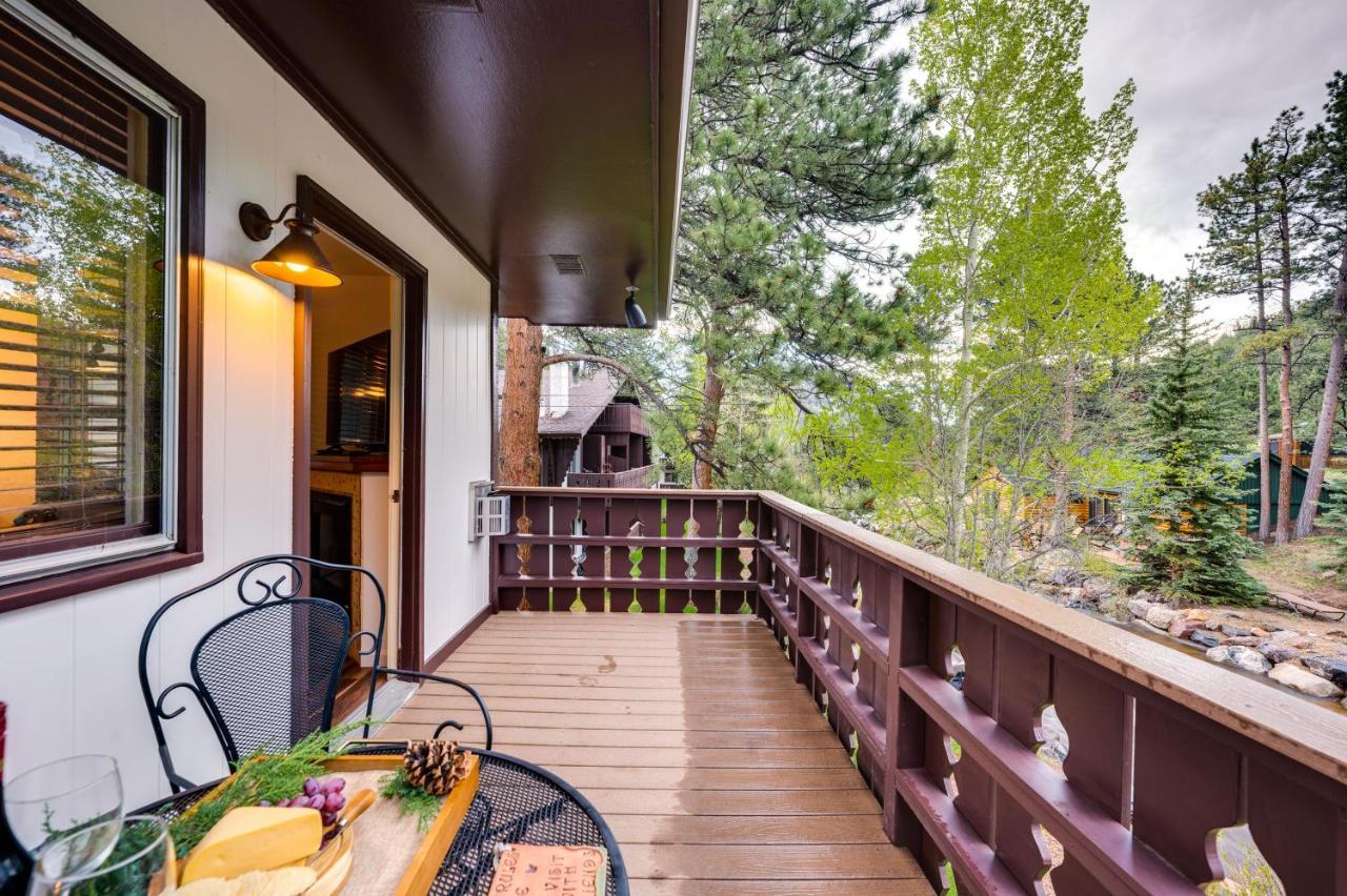 Estes Park Condo Rental Balcony With River Views! Dış mekan fotoğraf